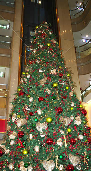 クリスマスツリーの壁紙