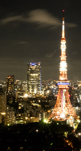 東京タワーの夜景の待受