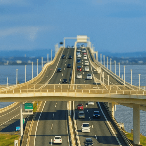 高速道路（ミニチュア補正）の待受